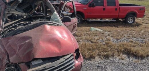Cuatro lesionados tras volcadura en autopista a Laredo